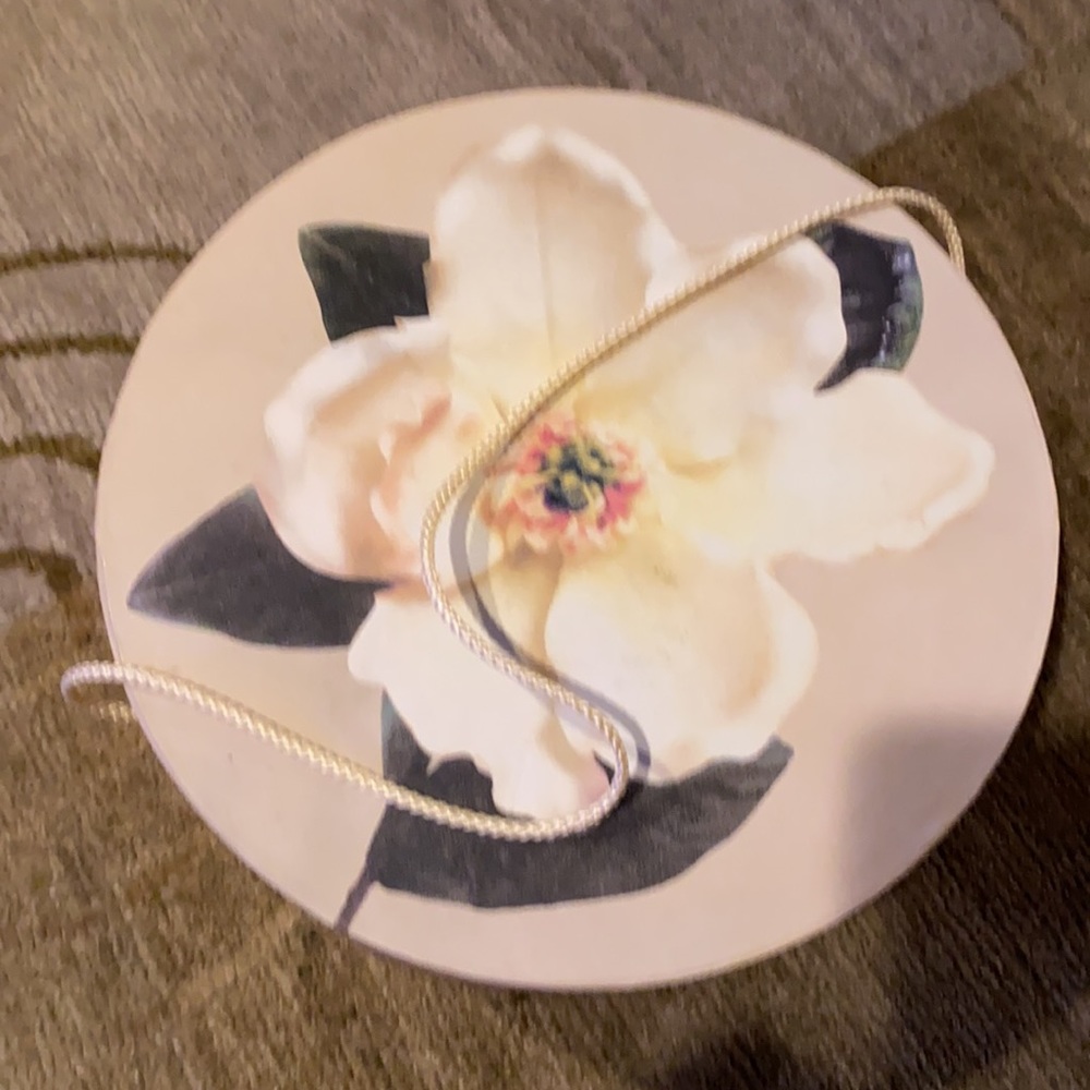 ~Tri-Coastal Design~ (2001) 12” Floral Hat Box